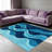 Blue Abstract Wave carpet-easy to clean, machine-washable, soft and comfortable; suitable for door mats, kitchens, living rooms, bedrooms, corridors, and laundry areas. Easy to clean, durable carpet for home decoration.-1669657107