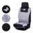 Car Seat Covers Full Sets Front and Split Rear Bench for Car 3D Tyre Embossed Automotive Interior Covers