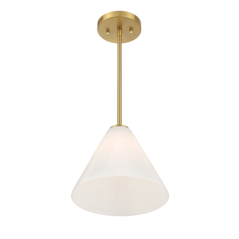 Mini-luminaire suspendu ou semi-encastré 1 lumière Hashimoto, Laiton