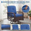 Ensemble de meubles de patio 3 pièces, ensemble de chaise berçante pivotante avec coussin lavable et tablette en verre trempé, pour terrasse-252637217