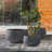 Tali 3-Piece Round Weather and UV Resistant Cement Planters-1308092691