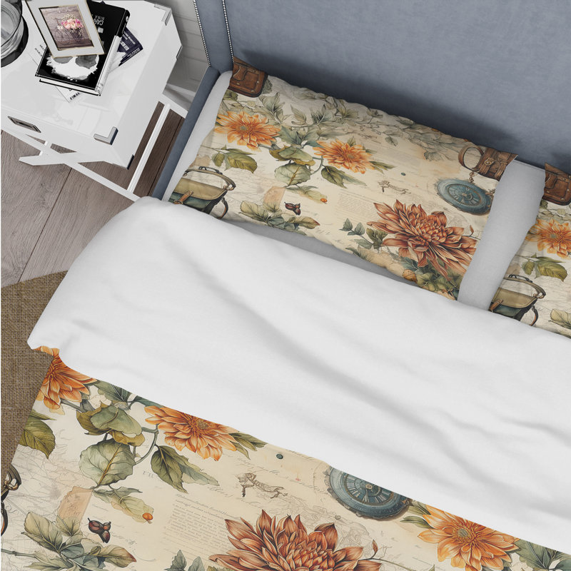 Motif bohème rétro - Ensemble de housse de couette Boho - Polyester microfibre