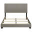 Lit à panneau tapissier taupe Efram-345715909