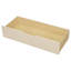 Lit plateforme simple en bois avec tablettes de rangement, tiroirs, station de charge et tête de lit tapissier, crème