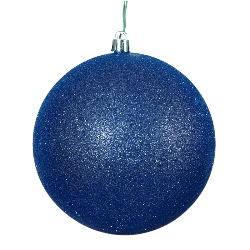 Ornement boule des Fêtes, Bleu cobalt, H 2,4 po x l 2,4 po x P 2,4 po