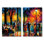 «Outdoor Jazz Music In Paris - Music Jazz», reproduction d'art sur toile, ensemble d'art mural rétro jaune de 2