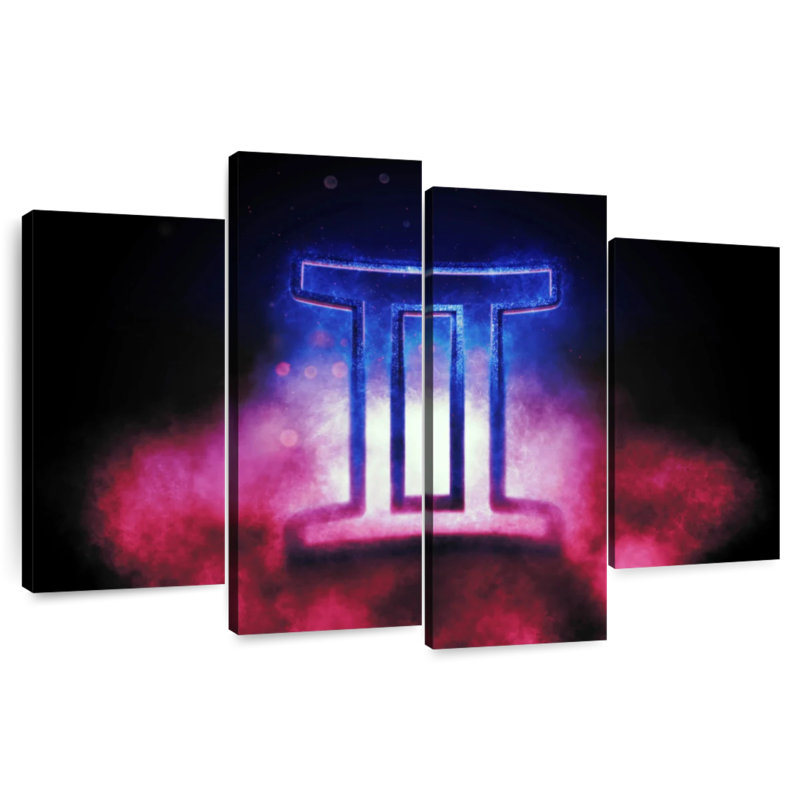 Adella Dramatic Gemini Symbol, 54" H x 84" W
