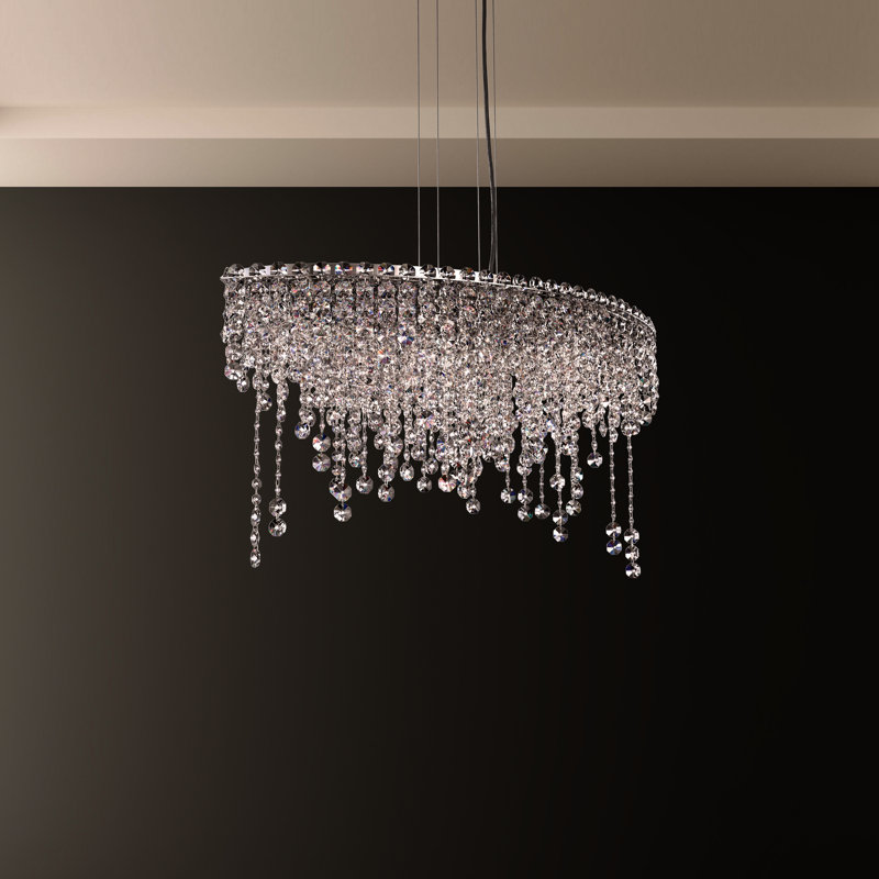Chantant 6 - Light Crystal Chandelier, Heritage Handcut Clear