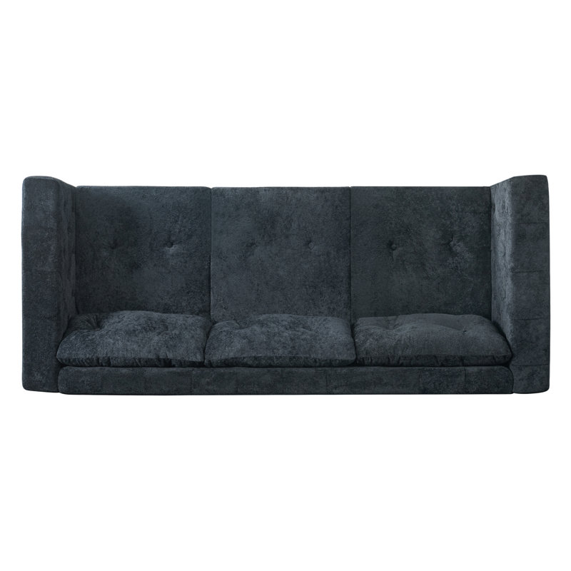 Canapé moderne en chenille 3 places Elwyn, Blue
