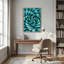 Art mural sur toile bleu sarcelle-132731625