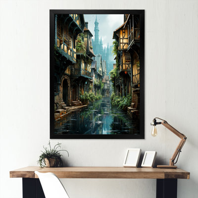 Vieille rue en France - impression