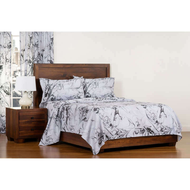 Ensemble de draps Carrara, Ensemble de drap pour grand lit avec drap-housse e
