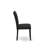 9 Piece Dining Table Set Includes a Rectangle Kitchen Table with X-Legs and 8 Black Color Linen Fabric Parson Dining Room Chairs, Wire brushed Black-593819986-593819985-593819984
