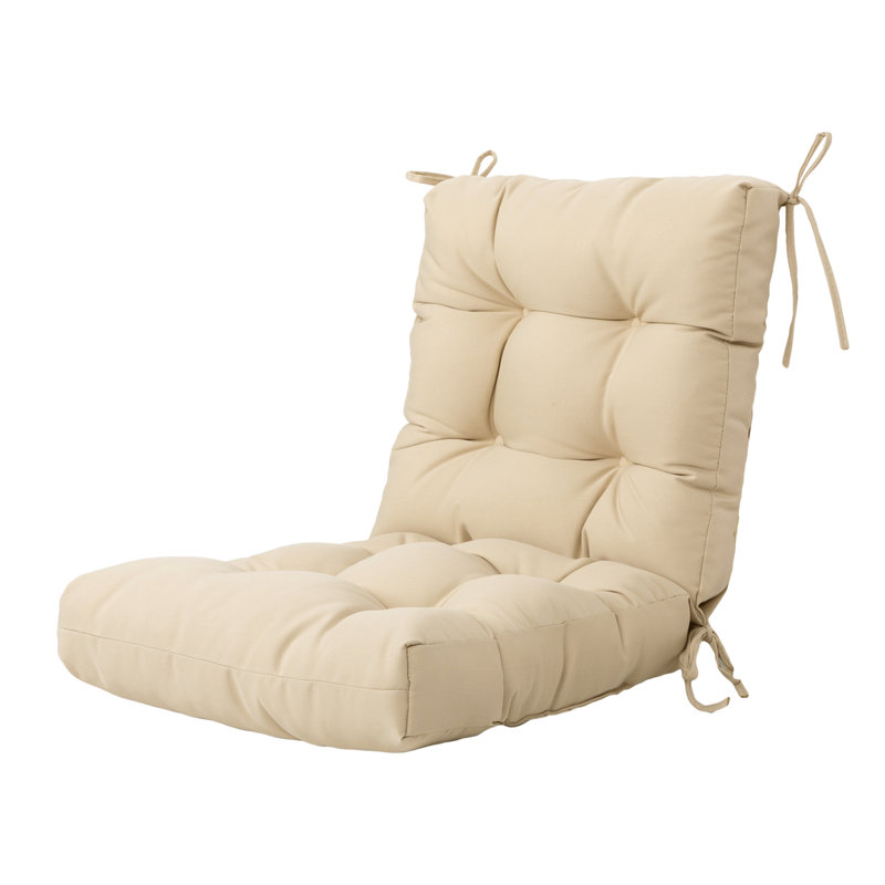 Coussins d'extérieur coussins de dossier en osier pour coussins de patio, Beige