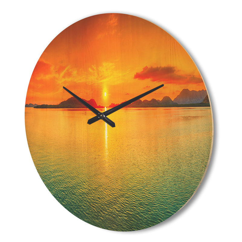 Horloge murale Sunset, Grand