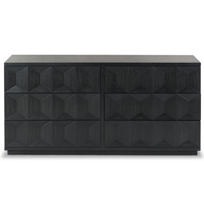 Deziree Wood 6 Drawer Dresser