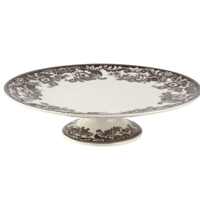 Spode Delamere Footed Cake Plate 10.5"