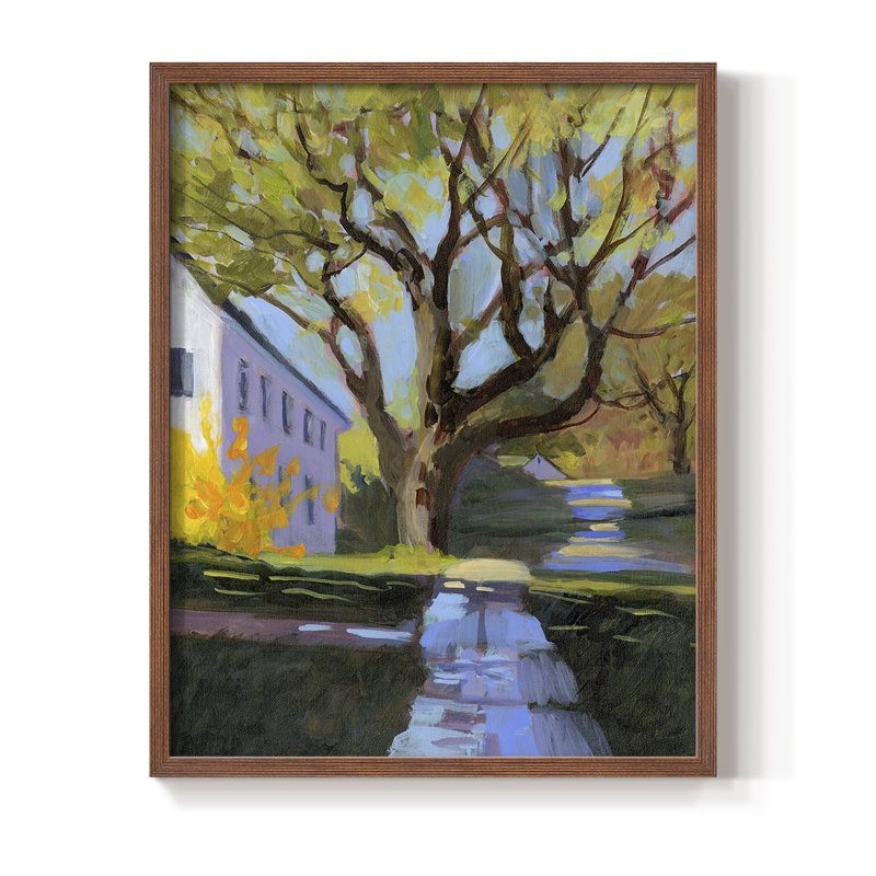 «Spring in New England», reproduction encadrée - bois massif, Brun, H 10 po x l 8 po