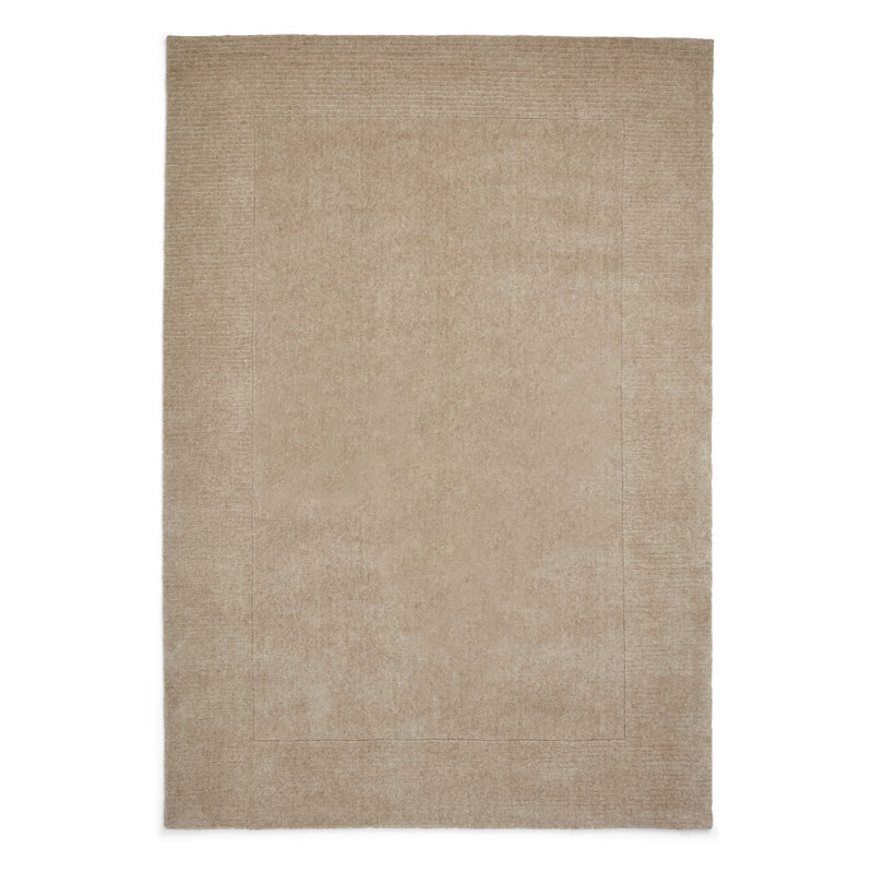 Solid Colour Wool Hand Tufted Area Rug, Rectangle 150 x 230 cm