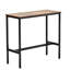 Table de bar hauteur 39 x 16 x 35,5 po, comptoir à café, cuisine, salle à manger, pub avec repose-pieds réglables et utilisations polyvalentes au look contemporain