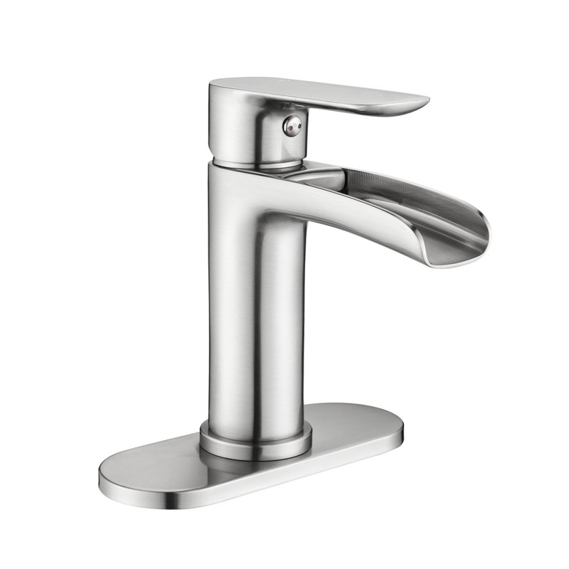 Robinet de salle de bain Modern, Nickel brossé