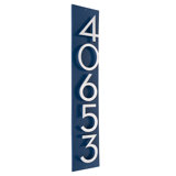 Floating Modern 4" Number Vertical Address Plaque (5 Digits)