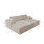 Canapé modulaire 98,4 * 68,9 po, canapé rembourré et compressé pour salon, chambre à coucher, appartement, sans assemblage requis, combinaison gratuite de 4 PC