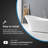 Skylar 70" x 34.25" Freestanding Soaking Acrylic Bathtub