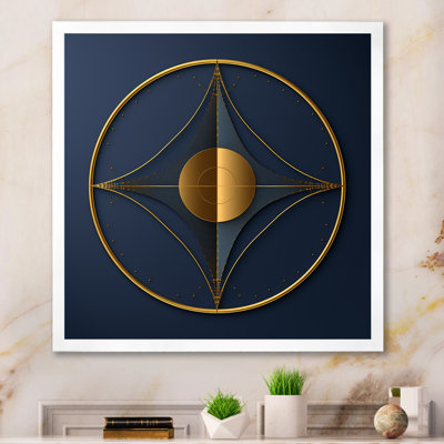 " Sacramental Blue Minimal Sacred Geometry Seal "