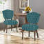 Chaise Parsons rembourrée et capitonnée Richard-659068667