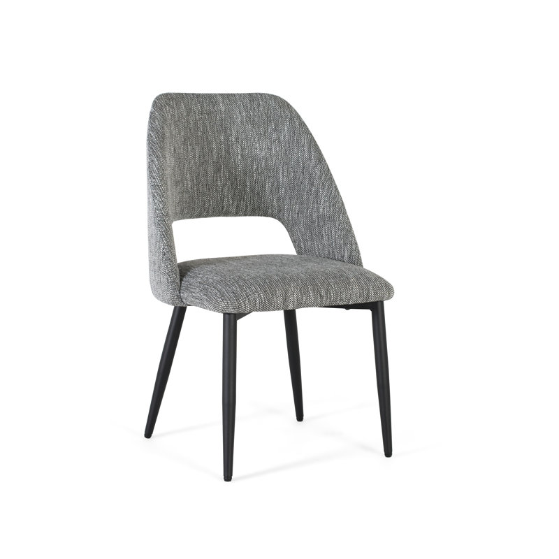 Remylina 45cm H Fabric Upholstered Side Chair in Grey