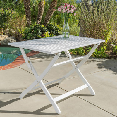 Table pliante 43,5 po - Bois, résistante aux intempéries