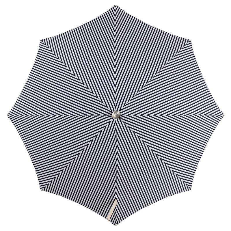 PREMIUM BEACH UMBRELLA - LAURENS NAVY STRIPE, Gray