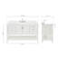 ARIEL Magnolia 60 Single Sink Bathroom Vanity with Top-1759872008