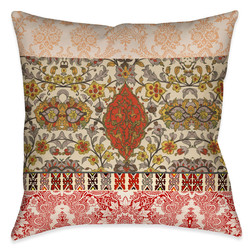 Coussin décoratif Red Spice, H 20 po x l 20 po