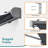 Roselette Patio Window Awnings with Aluminium Frame, Retractable Sunshade Canopy-1791365794