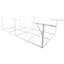 Support de garage blanc en métal 4 x 8 pi, 600 lb Capacité de charge, 22 po à 40 po réglable sur le plancher pour le garage à outils, capacité, rangement pour outils rabattables