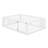 Wooden Floor Bed Frame With Fence and Door-491326515-528760442