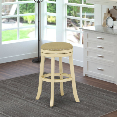 Clorinde Swivel Solid Wood Counter & Bar Stool