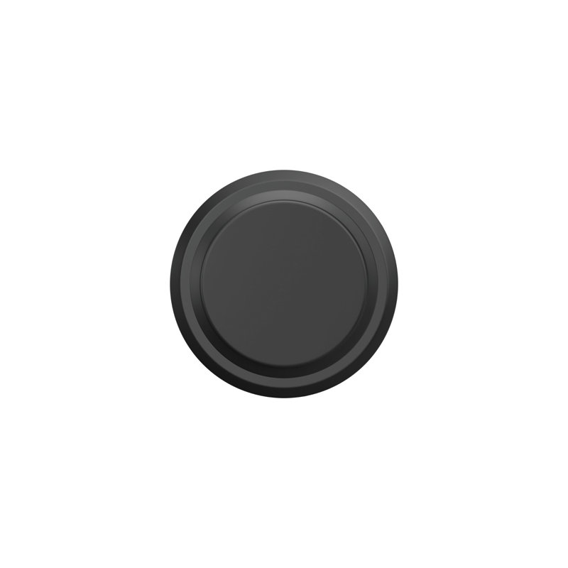 Bowery Knob with Greyson Trim Non-Turning Lock, Matte Black