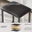 7 Pieces Expandable Dining Table Set For 4-6, Extendable Kitchen Table and 6 Dining Stools Set, Kitchen Table Set with Charging Station For Small Space