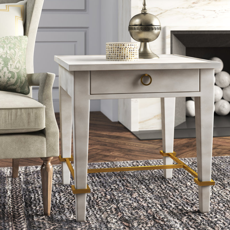 Modernist Solid Wood End Table