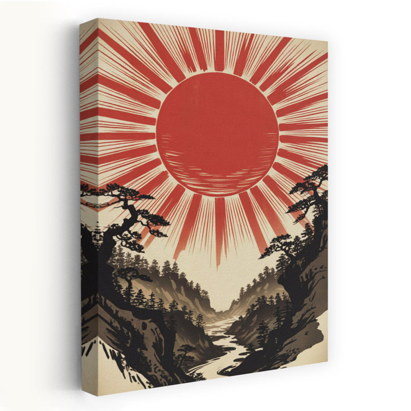Contemporary Art Abstract Contemporary Landscape Nature Wall Art 1 Piece Wrapped Canvas Wall Art, 60.96cm H x 40.64cm W