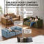 Canapé modulaire surdimensionné en velours surdimensionné à sièges profonds et sièges 4-1146223550-1142579294