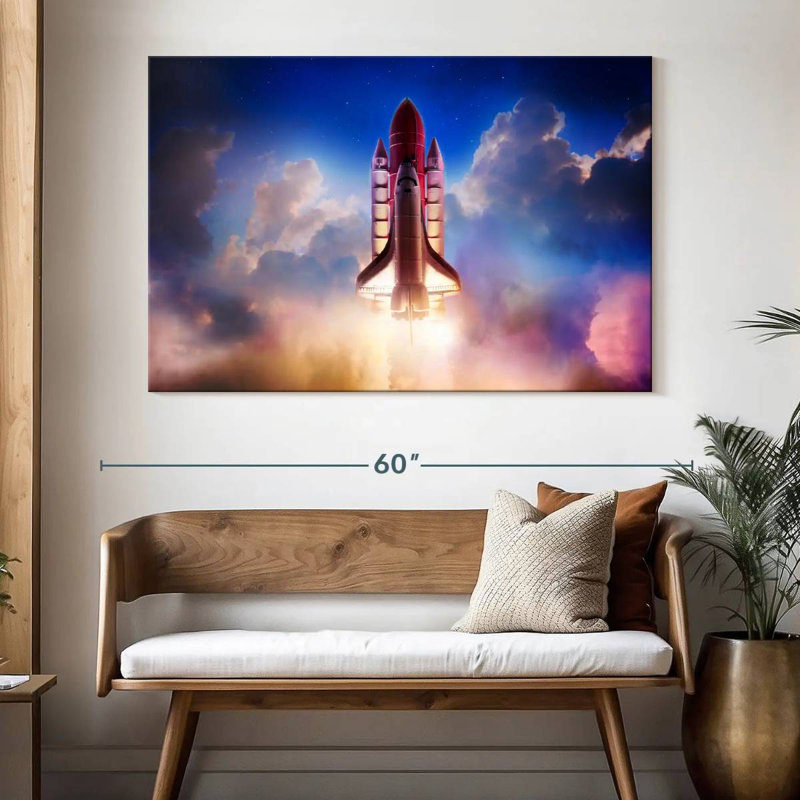 Oberle Rocket To The Sky, 34" H x 51" W