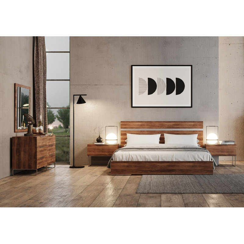 Ensemble de chambre à coucher 4 pièces Geneiva, Très grand