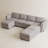 Vashudev 116.6'' Velvet Modular Upholstered Sectional Sofa 8-Pieces Modern Storage Couch-143691478