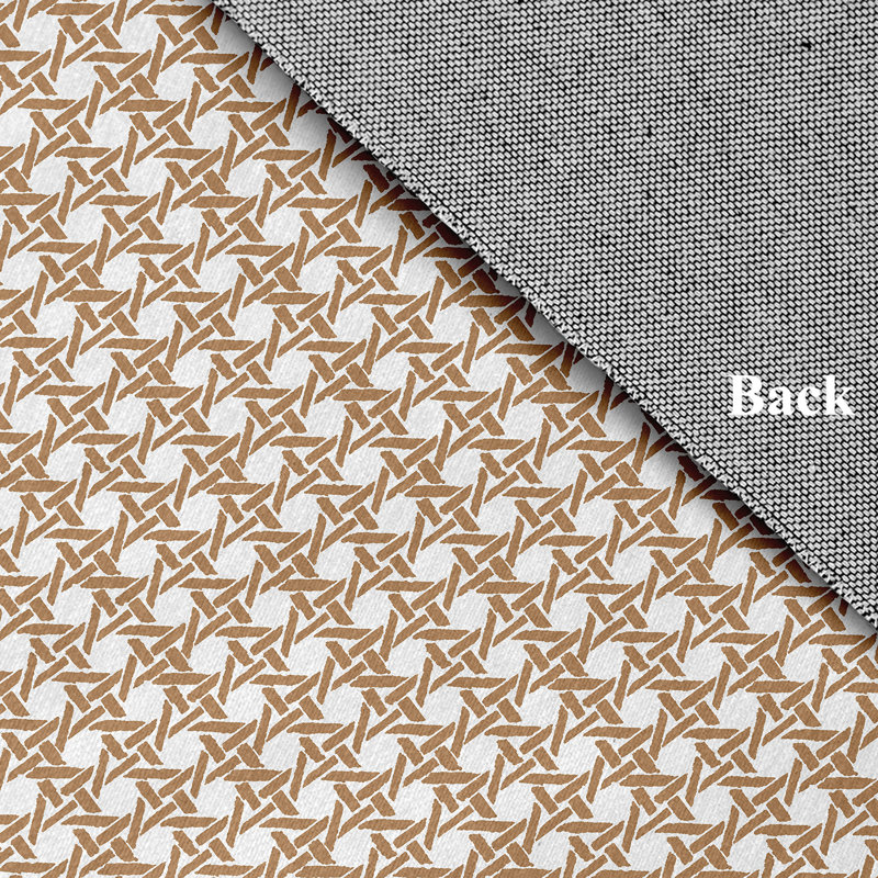 Caramel Chenille Geometric Rectangular Rug 3' x 5'