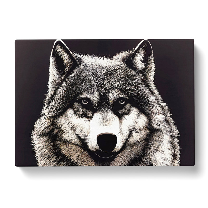 Face Of The Wolf Vol.4 - Wrapped Canvas Print, 50cm H x 76cm W x 3cm D