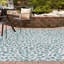 Tapis bleu sarcelle / gris Murph-69273671